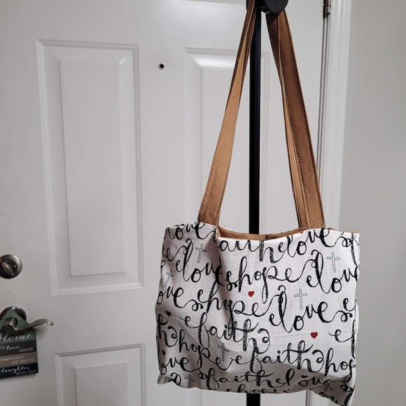 DCNC Faith & Hope Black & White Tote - Picture 9 of 13